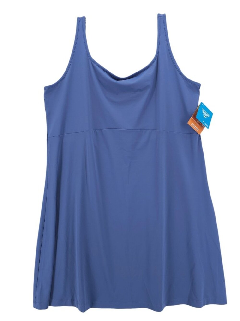 NWT COLUMBIA PFG Freezer III Dress Blue Sleeveless Omni Shade Wick Freeze 2X